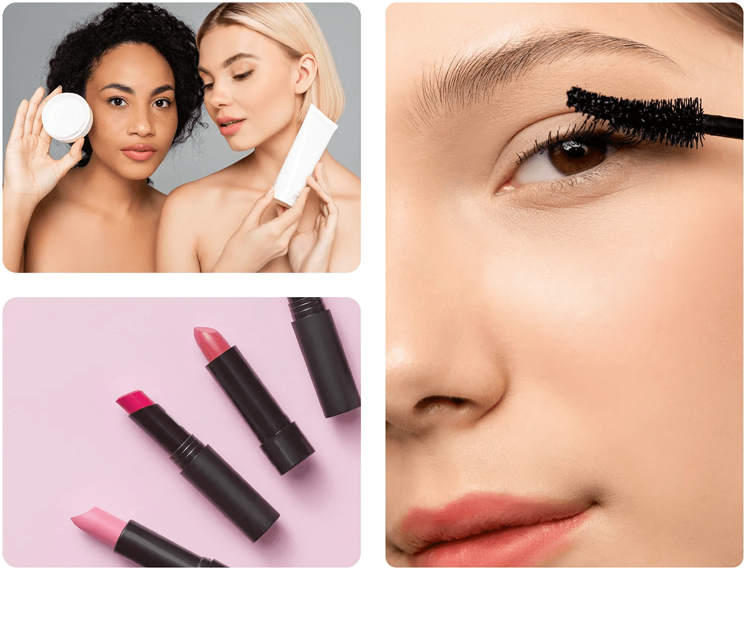 shipping beauty cosmetics media illustration