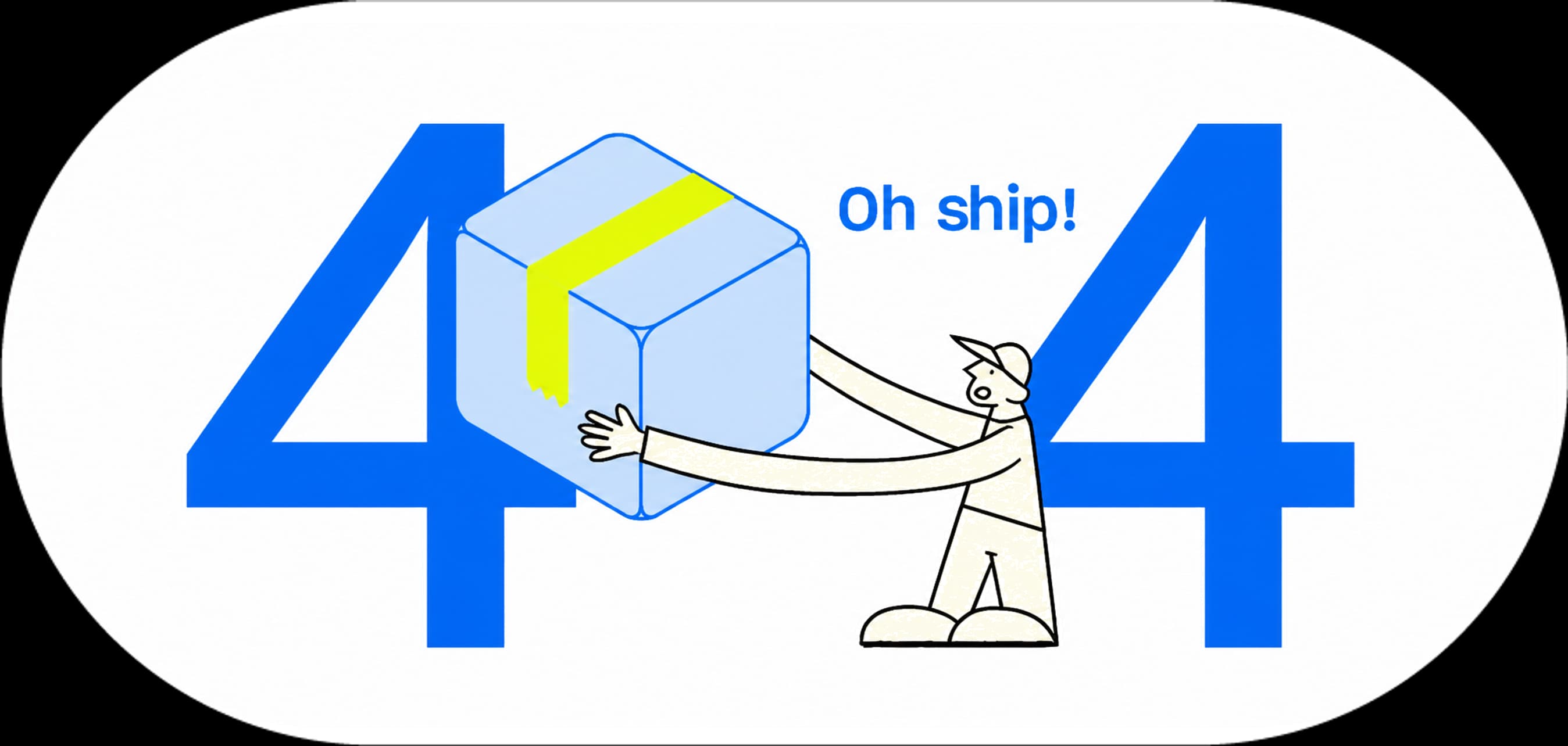 Luna looking for a missing webpage among shipping boxes