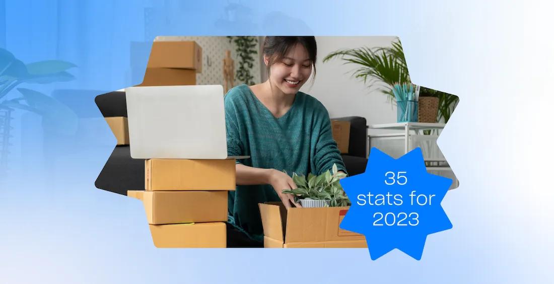 35 ecommerce shipping and fulfilment stats 2023 illustration