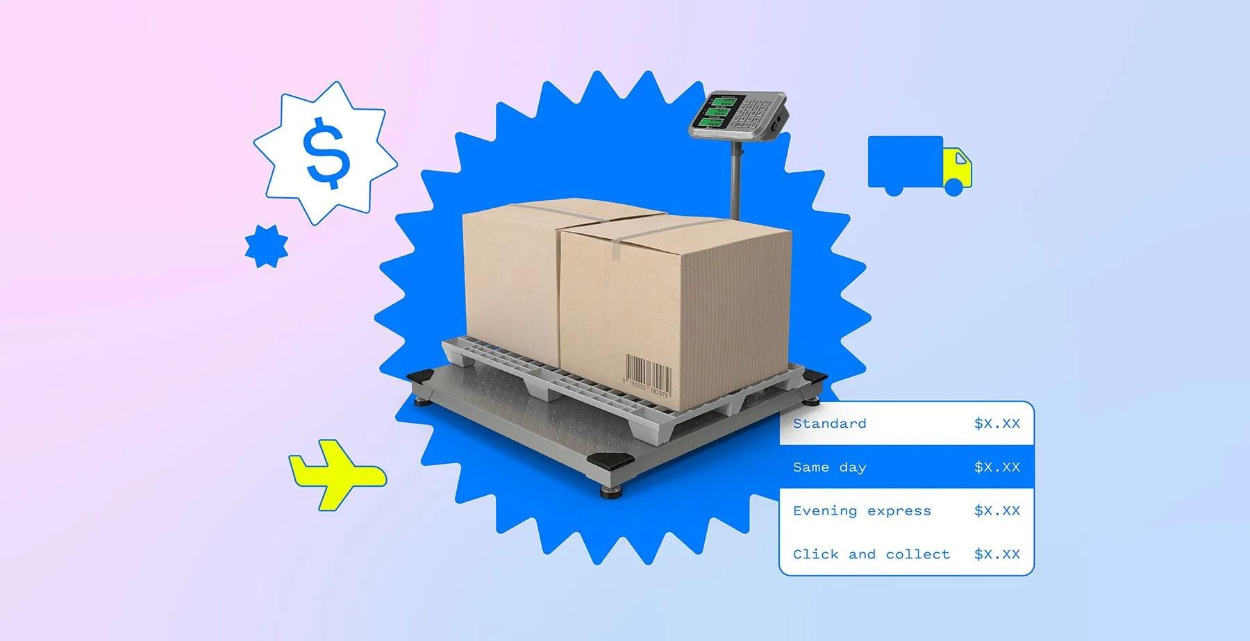 how do couriers charge businesses for shipping illustration