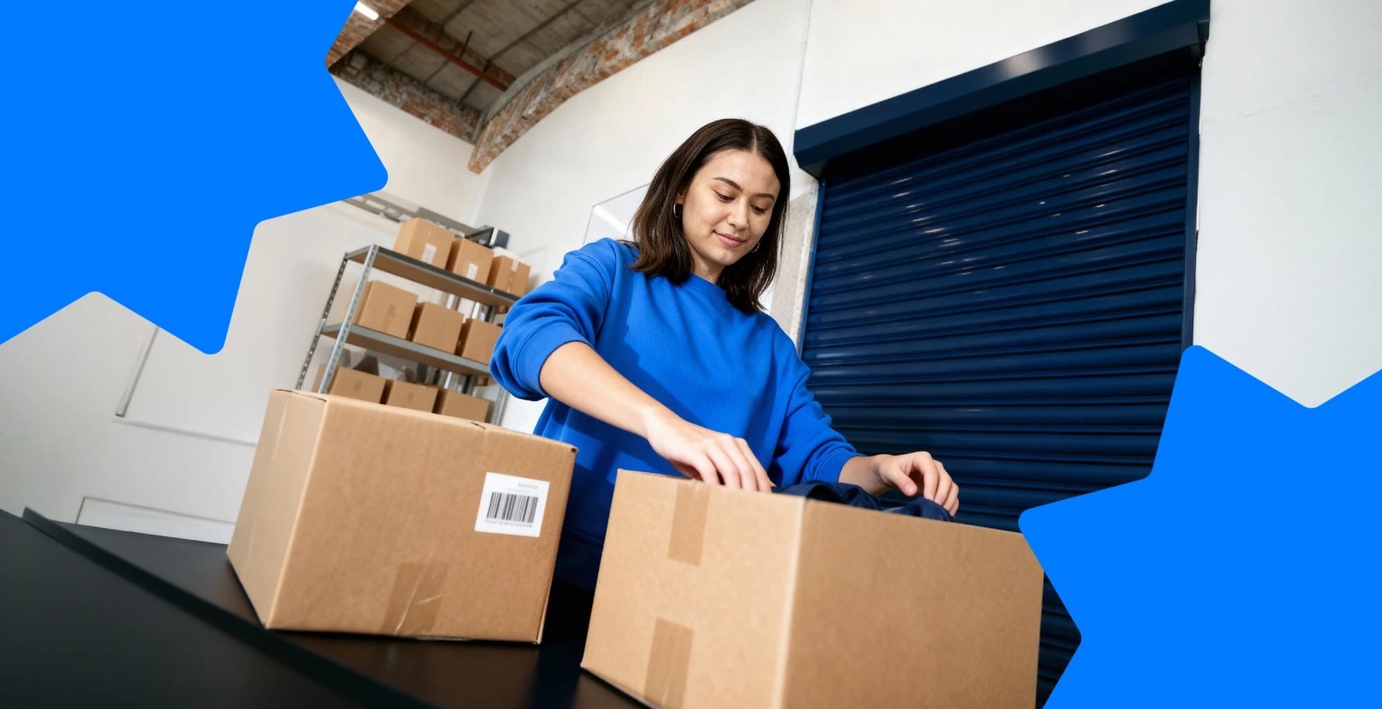 Retailer packing orders for peak season shipping