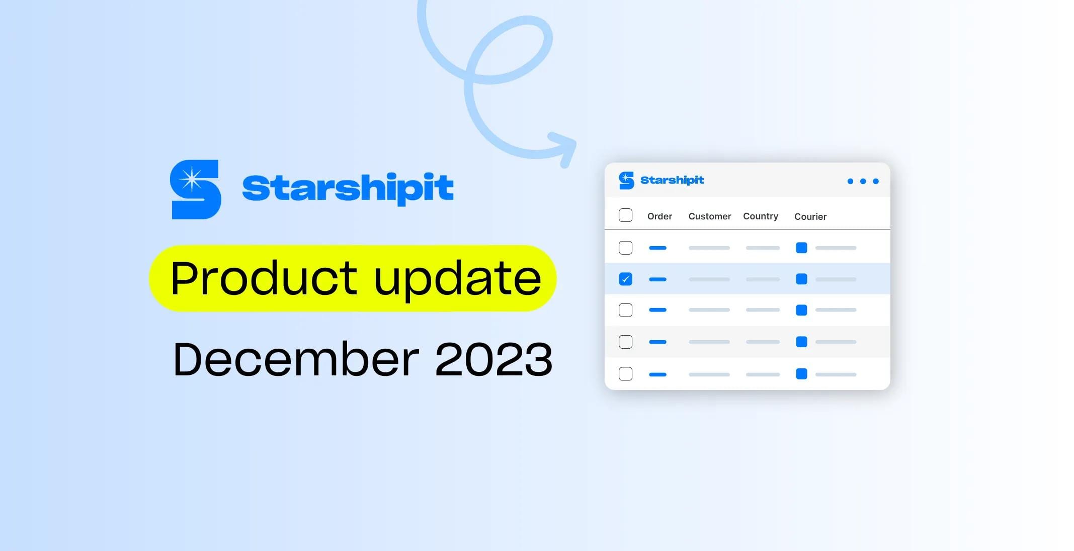product update december 2023 illustration