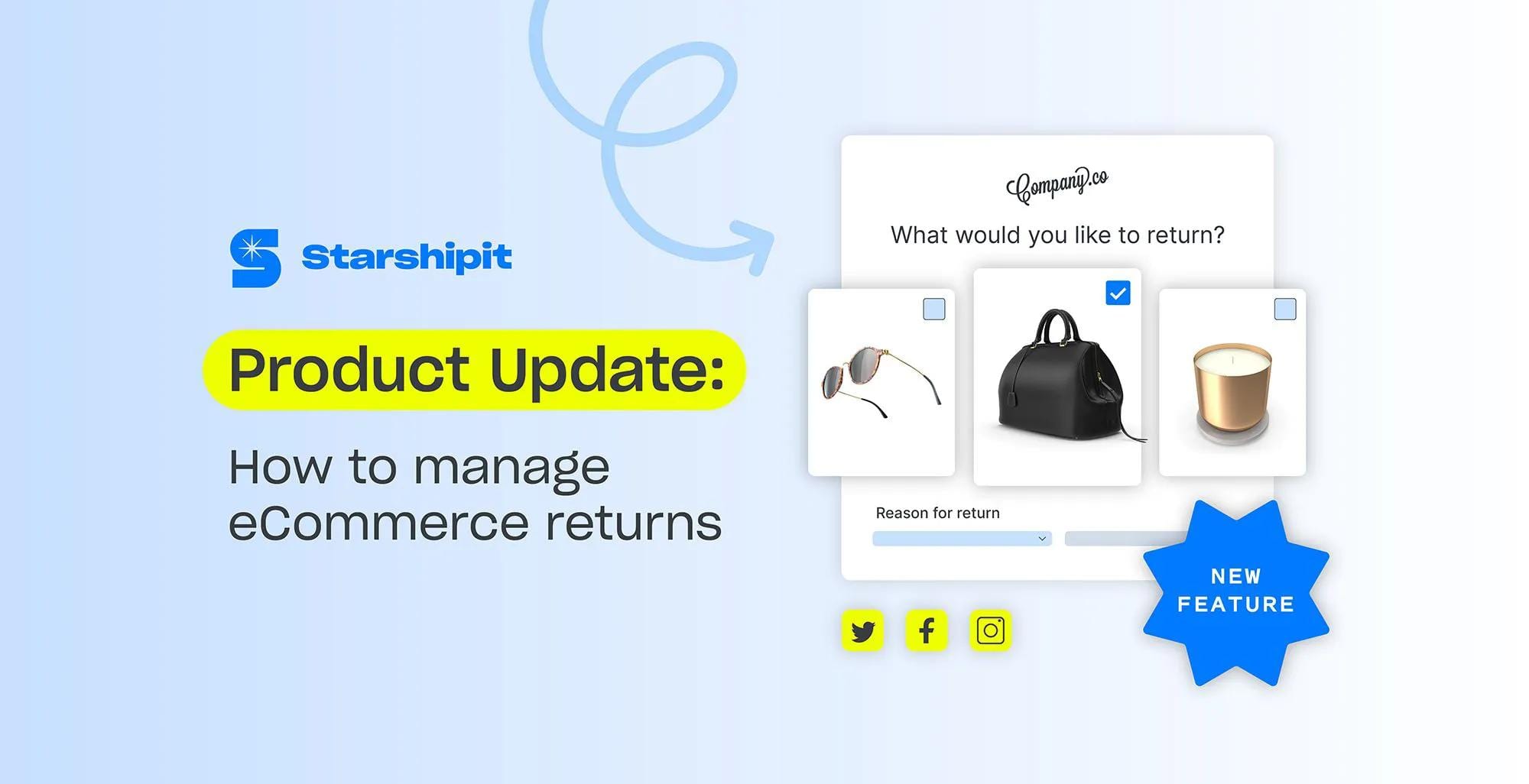 product update how to manage ecommerce returns illustration