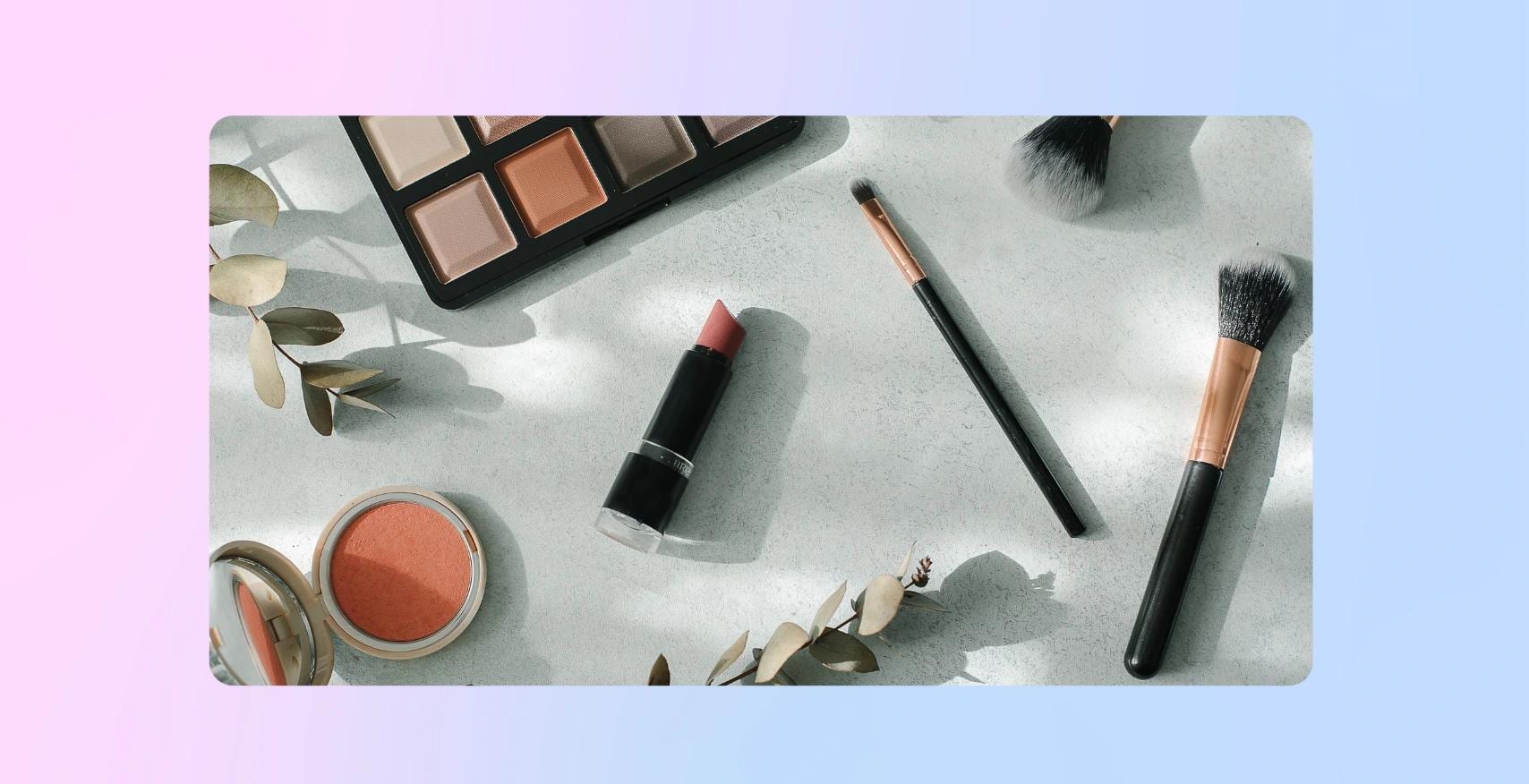 ship makeup and cosmetics internationally illustration