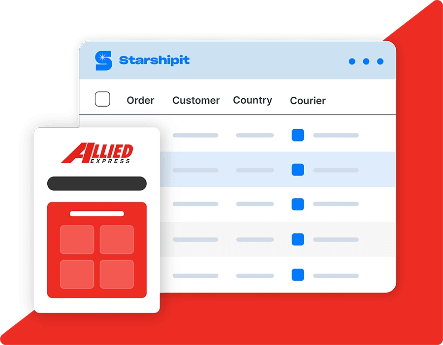 allied express shipping media illustration