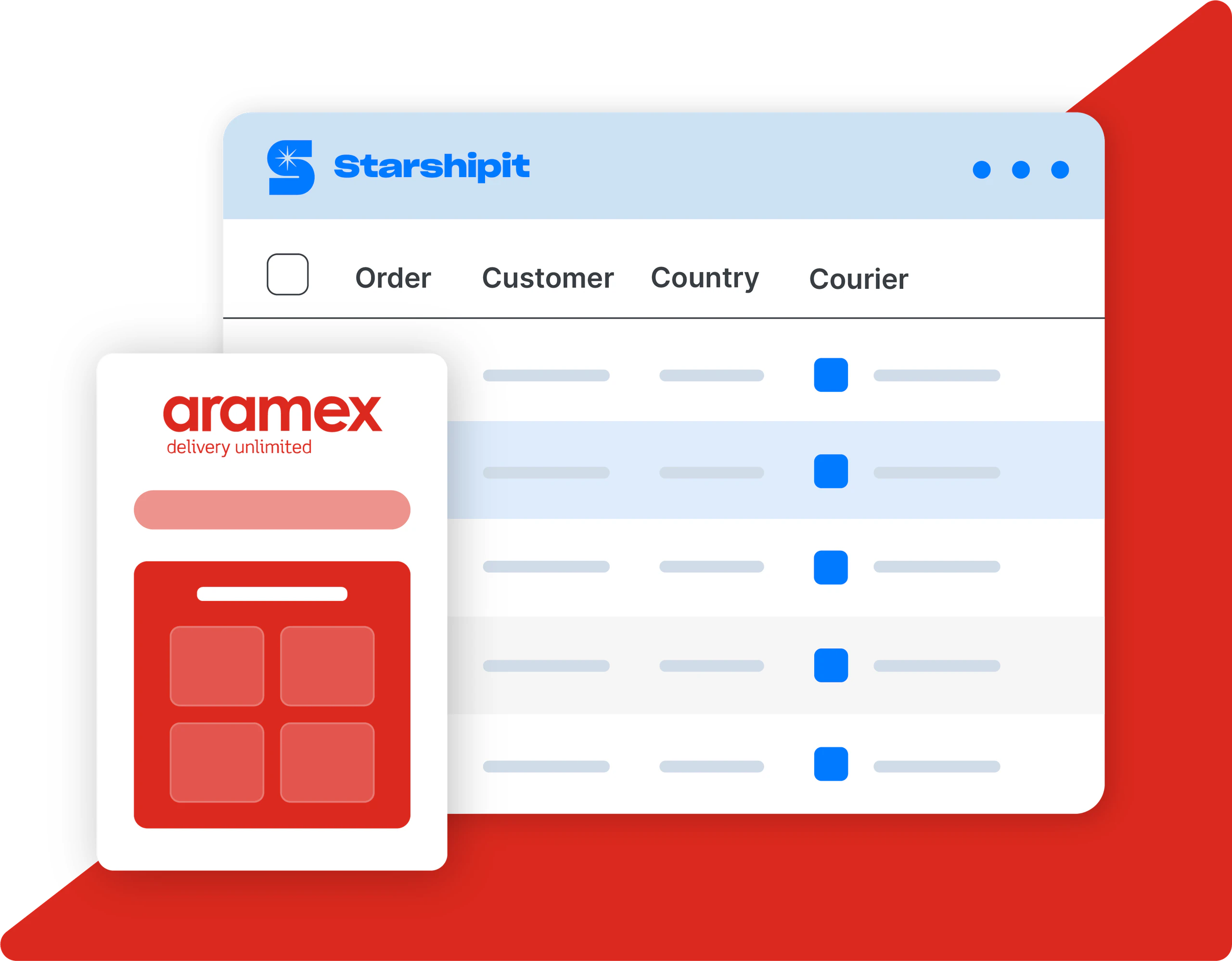 aramex shipping media illustration