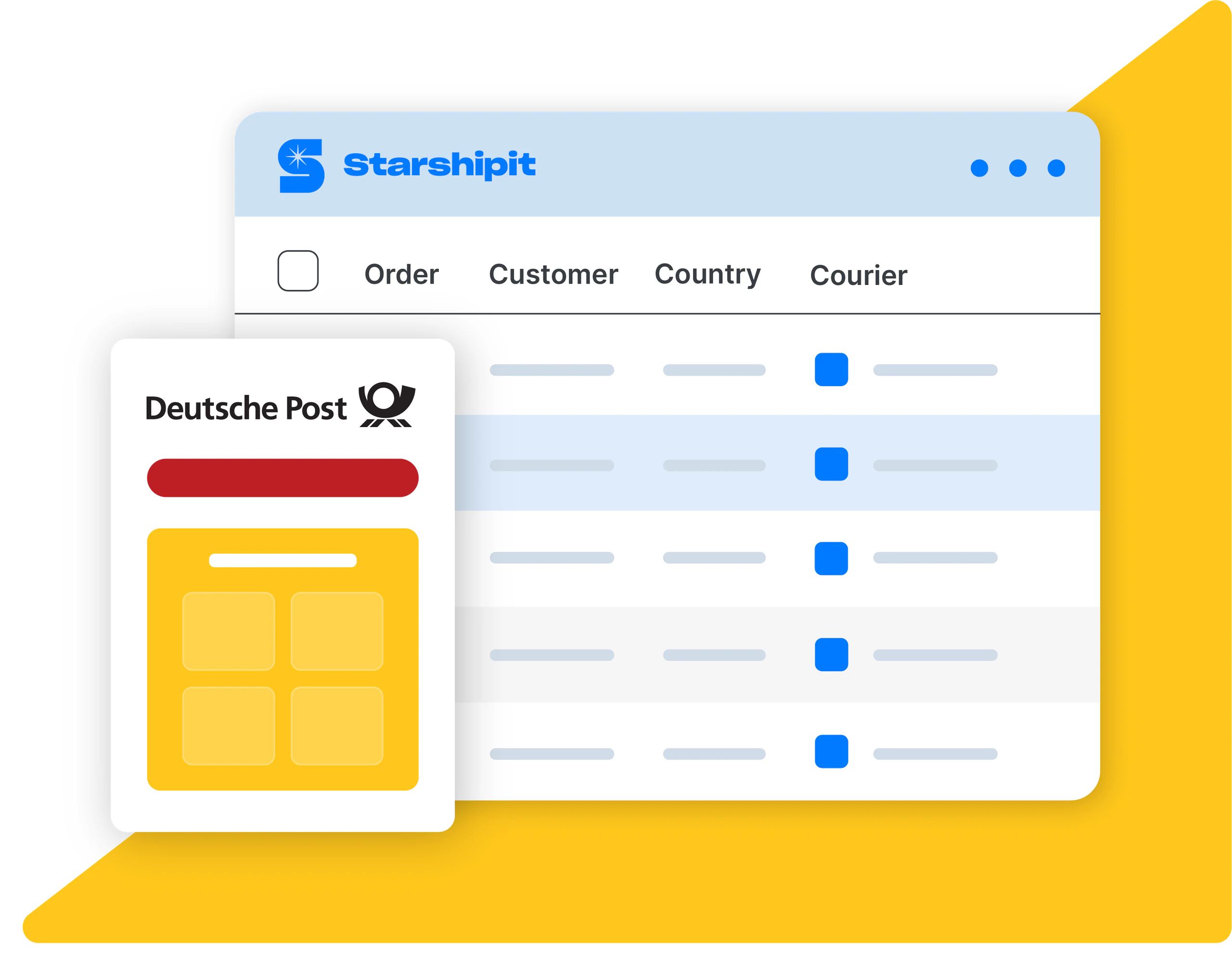 deutsche post media illustration