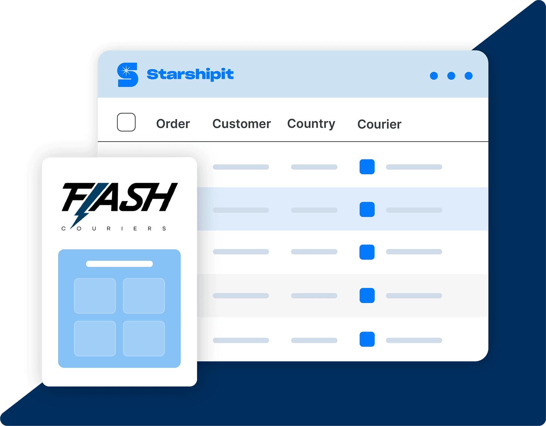 flash couriers media illustration