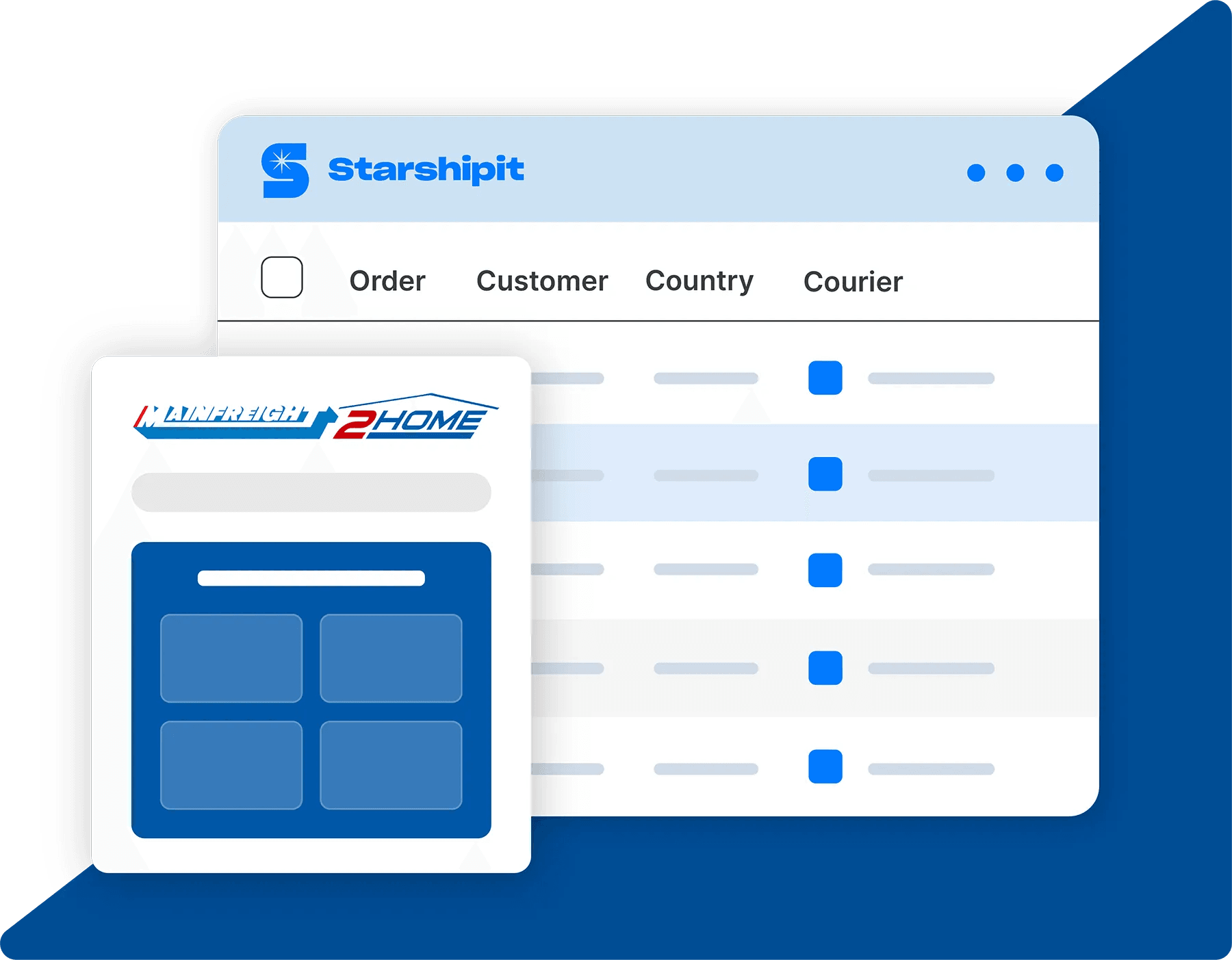 mainfreight shipping media illustration