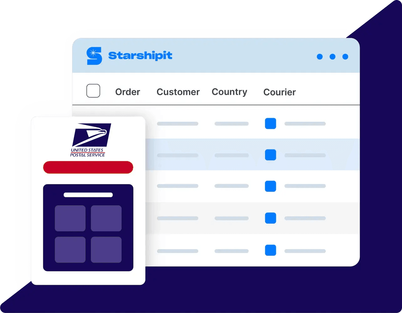 usps shipping media illustration