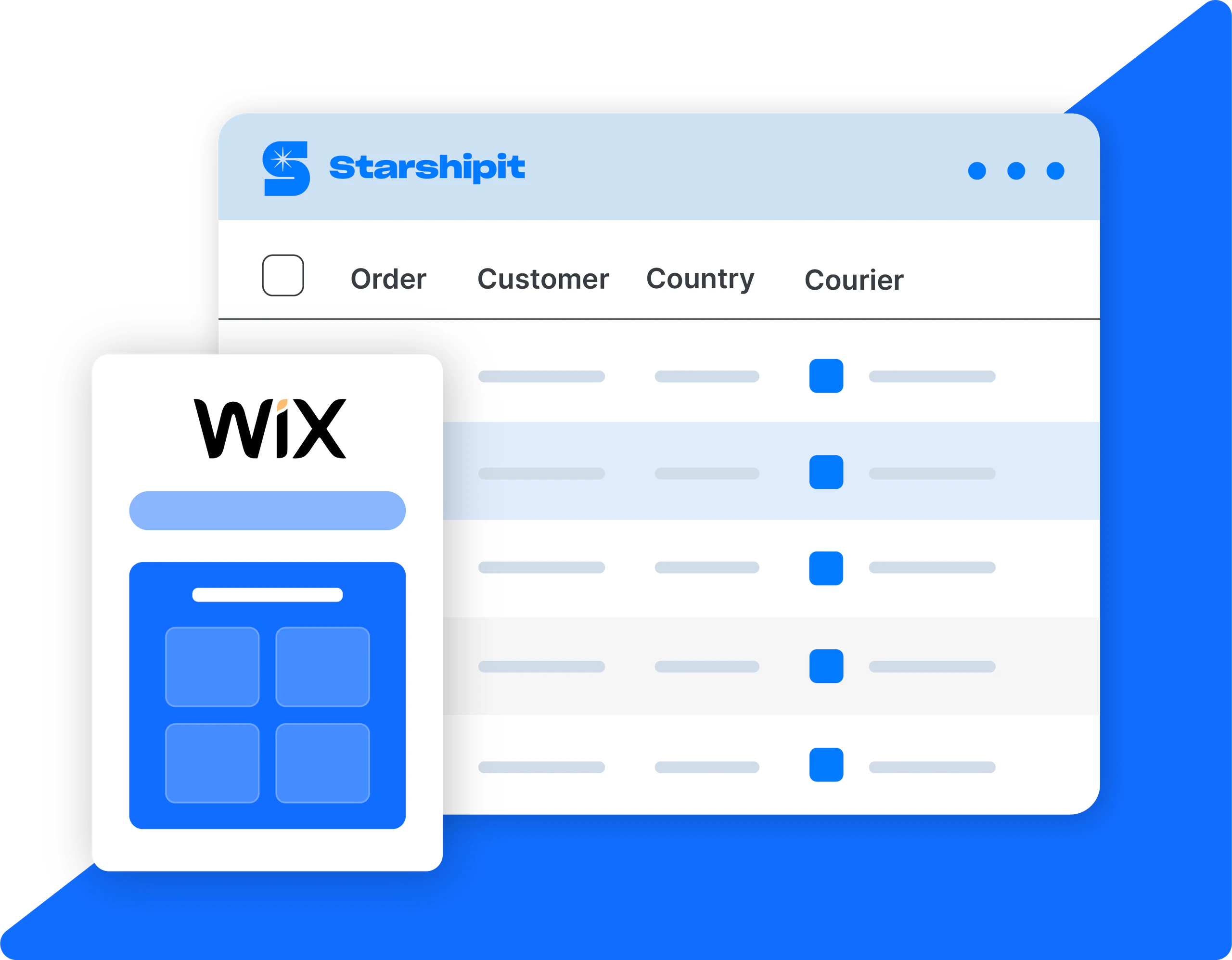wix shipping app media illustration