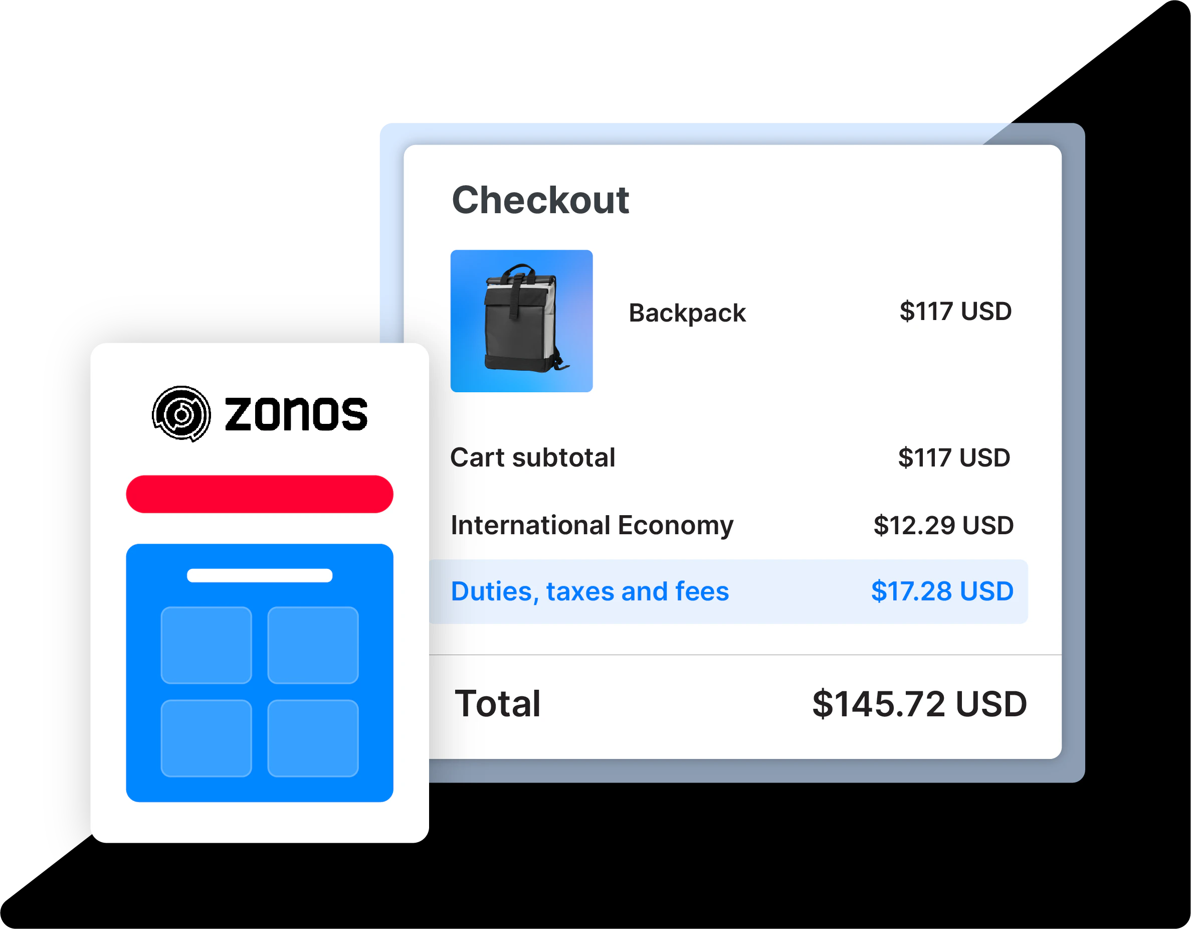 zonos shipping app media illustration