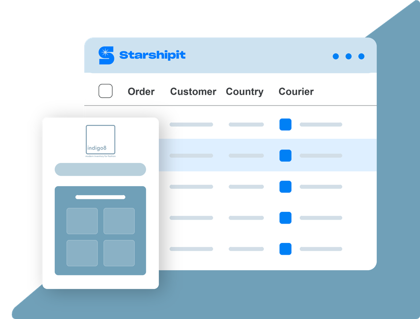 Starshipit and Indigo8 integration