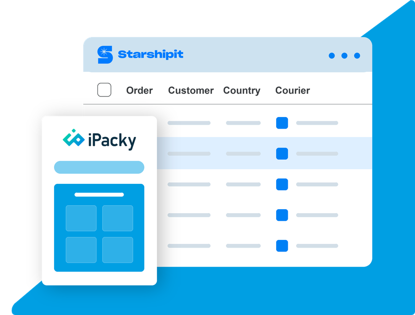 Starshipit and iPacky integration