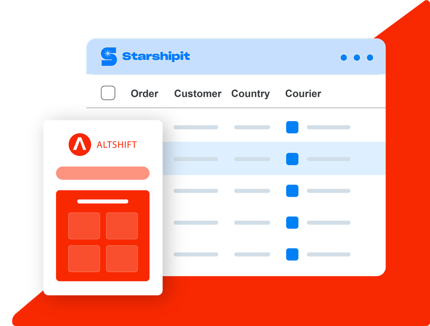 Starshipit and ALTSHIFT integration Starshipit and ALTSHIFT integration