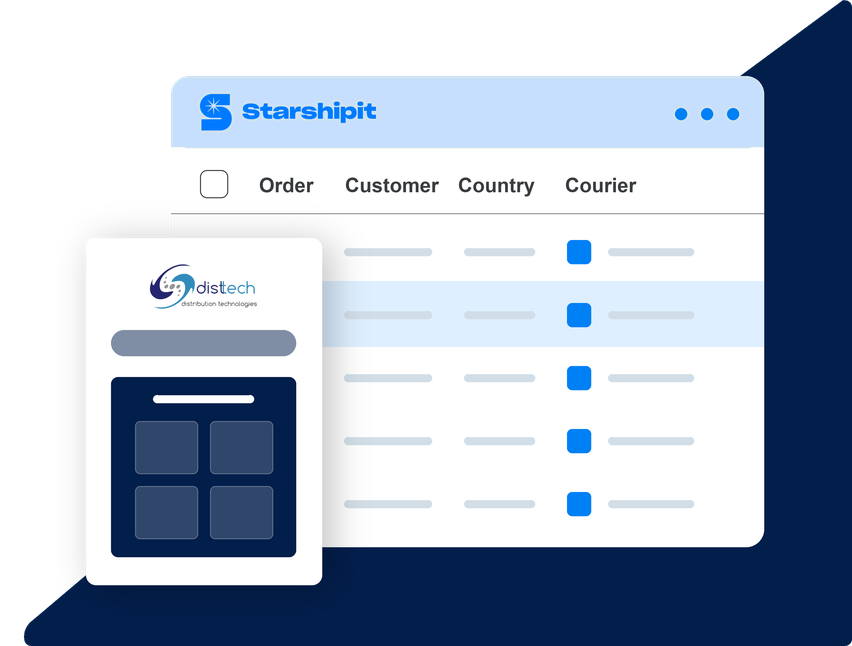 Starshipit and Disttech integration Starshipit and Disttech integration