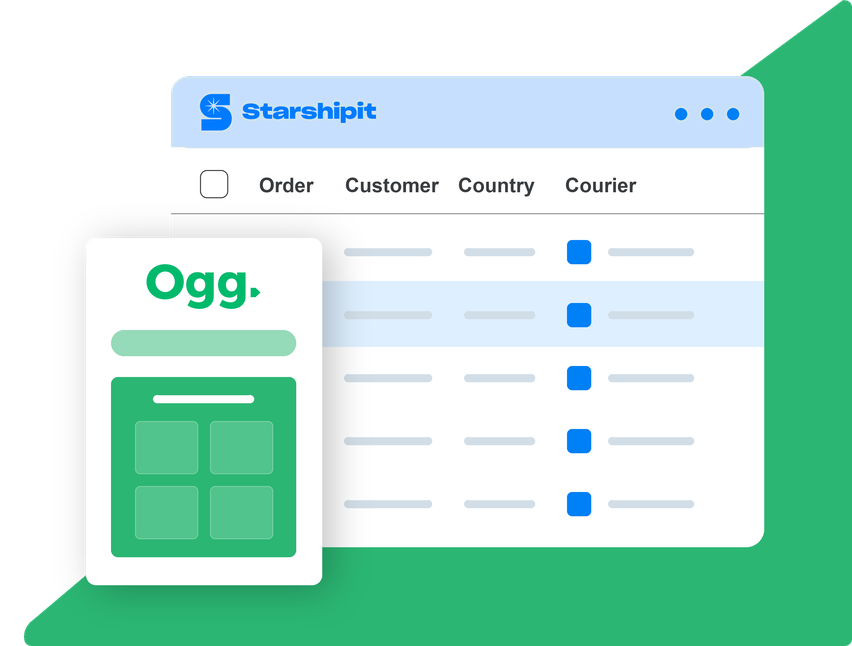 Starshipit and Ogg Solutions integration Starshipit and Ogg Solutions integration