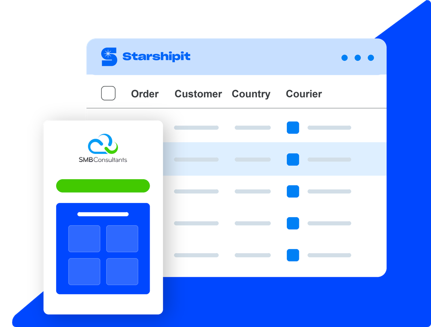 Starshipit and SMB Consultants integration Starshipit and SMB Consultants integration