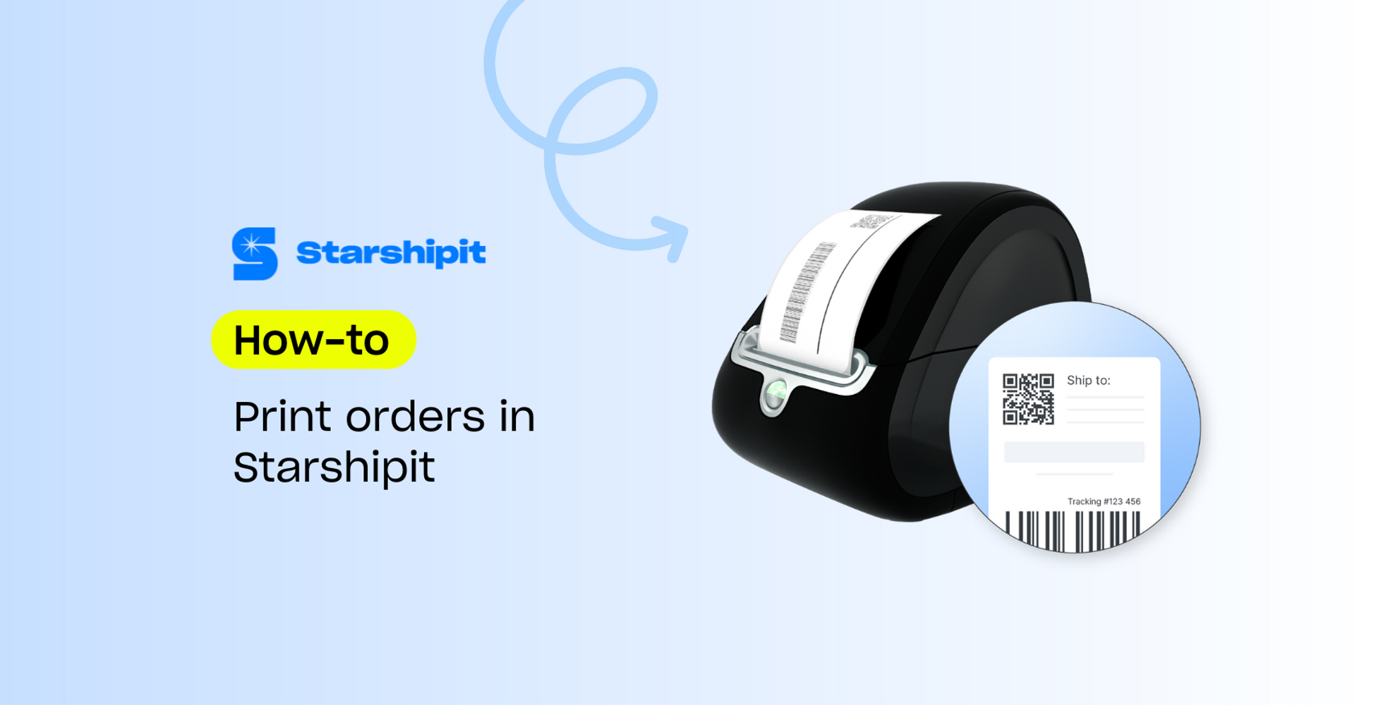 Blog post header image how to print orders in Starshipit
