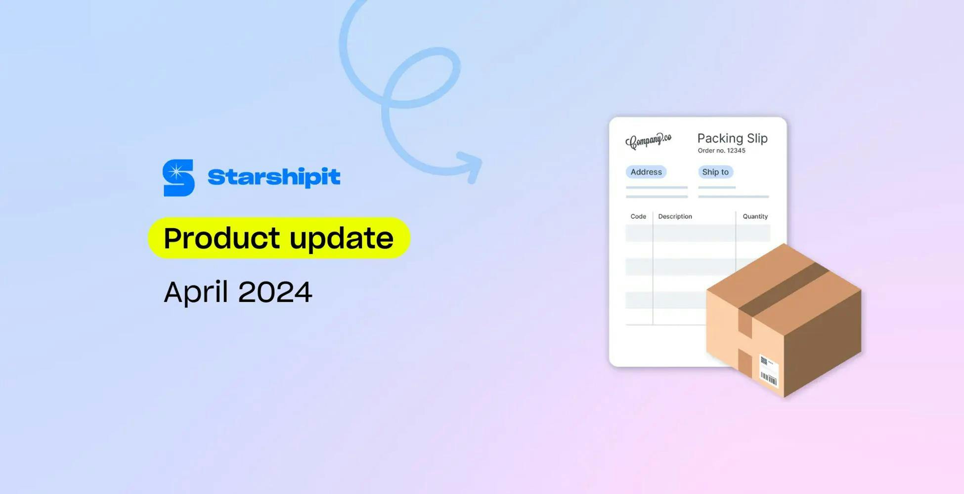 Product update April 2024 header image