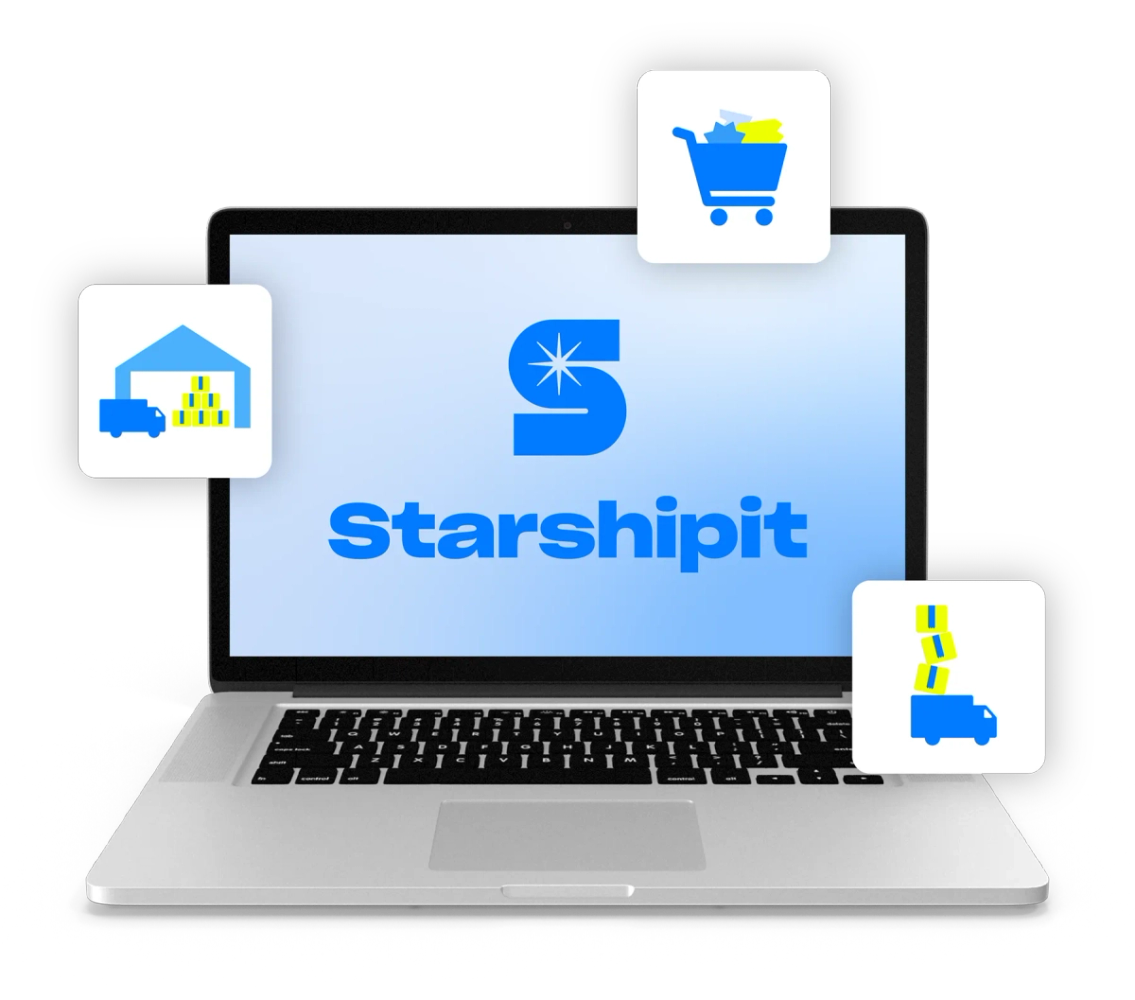 Starshipit laptop with integrations