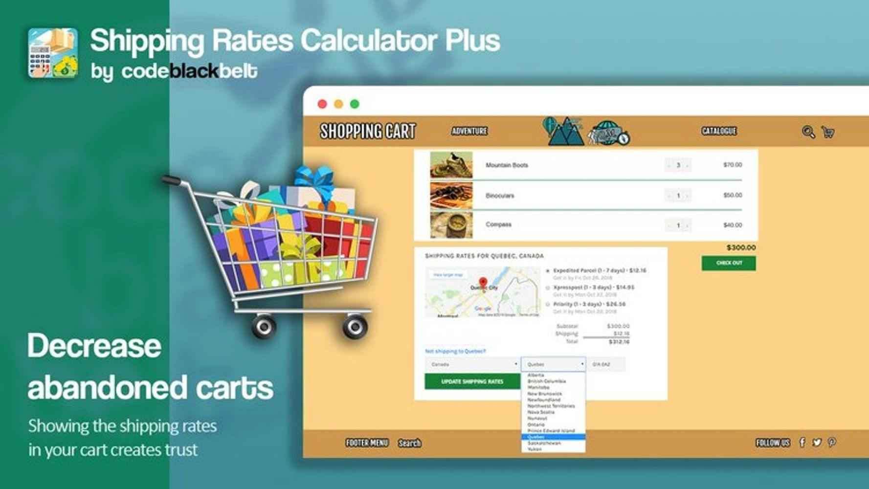 Top 10 shipping apps recommended for Shopify: Shipping Rates Calculator Plus