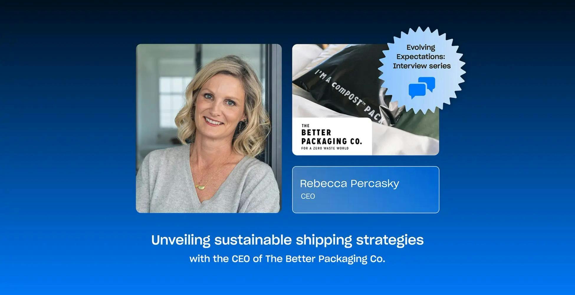 Rebecca Percasky blog header sustainable shipping